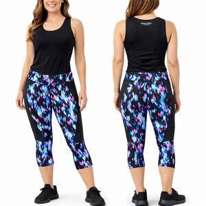 EUC Calvin Klein Performance Quick Dry Capri Leggings – XL – Multicolor